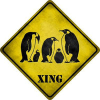 Penguin Xing Novelty Metal Crossing Sign