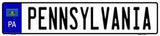 Pennsylvania Novelty Metal European License Plate