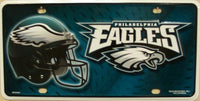 Philadelphia Eagles Helmet Logo Novelty Metal License Plate