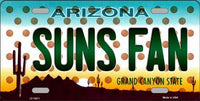Phoenix Suns NBA Fan Arizona Background Metal Novelty License Plate