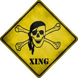 Pirate Xing Novelty Metal Crossing Sign