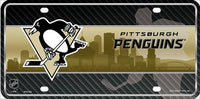 Pittsburgh Penguins NHL Jersey Logo Metal Novelty License Plate