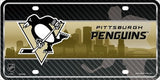 Pittsburgh Penguins NHL Jersey Logo Metal Novelty License Plate