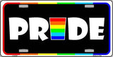 Pride Metal Novelty License Plate