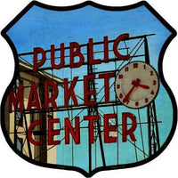 Public Market Place Metal Novelty Highway Shield