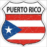 Puerto Rico Country Flag Highway Shield Metal Sign