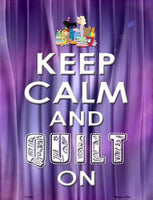 Keep Calm Quilt On Metal Novelty Parking Sign