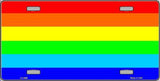 Rainbow Flag Pride Metal Novelty License Plate