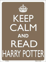 Keep Calm And Read Harry Potter Metal Novelty Parking Sign