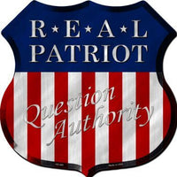 Real Patriot Metal Novelty Highway Shield