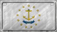 Rhode Island State Flag Metal Novelty Motorcycle License Plate