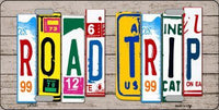 Road Trip Wood License Plate Art Novelty Metal License Plate