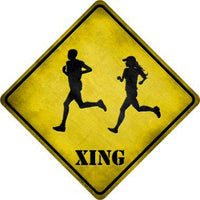 Runners Xing Novelty Metal Crossing Sign