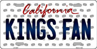 Los Angeles Kings NHL Fan California Novelty State Background Metal License Plate
