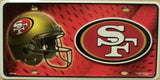 San Francisco 49ers Helmet Logo Novelty Metal License Plate