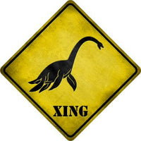 Sea Monster Xing Novelty Metal Crossing Sign