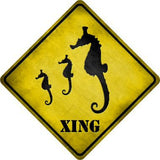 Seahorse Xing Novelty Metal Crossing Sign