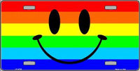 Smiley Face Pride Metal Novelty License Plate