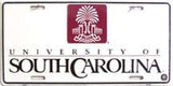 University Of South Carolina Helmet Logo Metal Novelty License Plate