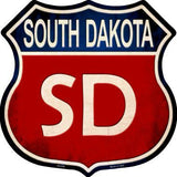 South Dakota Metal Novelty Highway Shield