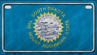 South Dakota State Flag Metal Novelty Motorcycle License Plate