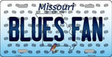 St. Louis Blues NHL Fan Missouri State Background Metal Novelty License Plate