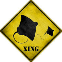 Stingray Xing Novelty Metal Crossing Sign