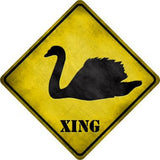 Swan Xing Novelty Metal Crossing Sign
