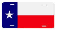 Texas State Flag Novelty Metal License Plate