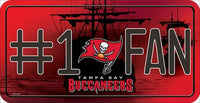Tampa Bay Buccaneers #1 Fan Novelty Metal License Plate