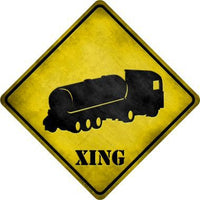 Tank Truck Xing Novelty Metal Crossing Sign