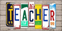 Teacher Wood License Plate Art Novelty Metal License Plate