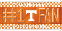 Tennessee Volunteers #1 Fan Novelty Metal License Plate