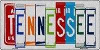 Tennessee License Plate Art Brushed Aluminum Metal Novelty License Plate