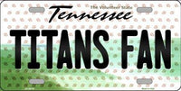 Tennessee Titans NFL Fan Tennessee Background Novelty Metal License Plate