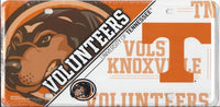 Tennessee Volunteers Deluxe Helmet Logo Novelty Metal License Plate