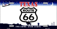 Route 66 Texas Novelty Metal License Plate