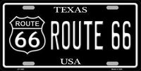 Route 66 Texas Metal Novelty License Plate