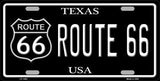 Route 66 Texas Metal Novelty License Plate