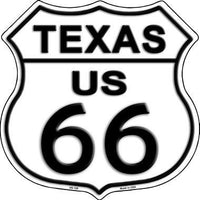 Texas Route 66 Highway Shield Metal Sign