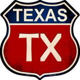 Texas Metal Novelty Highway Shield