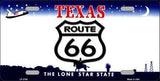 Route 66 Texas Novelty Metal License Plate