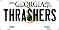 Atlanta Thrashers Georgia Novelty State Background Metal License Plate