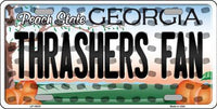 Atlanta Thrashers NHL Fan Georgia Novelty State Background Metal License Plate