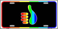 Thumbs Up Pride Metal Novelty License Plate