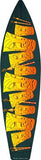 Tiki Metal Novelty Surf Board Sign