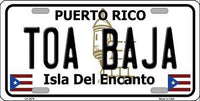 Toa Baja Puerto Rico State Background Metal Novelty License Plate