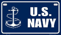 US Navy Metal Novelty Motorcycle License Plate