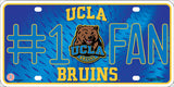 UCLA #1 Fan Deluxe Metal Novelty License Plate