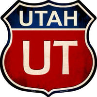 Utah Metal Novelty Highway Shield